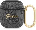 Guess Casti Guess 4G Script Metal Collection compatibila cu Apple AirPods 1/2 Gri (3666339009694)
