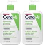 CeraVe Комплект - Хидратиращ измиващ крем за лице и тяло, 2 x 473 ml - baby