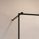 Radaway Modo X Black II Walk-in fekete zuhanyfal 135 átlátszó