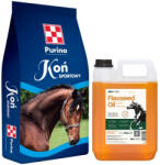 Purina Sport Horse 25 kg + Lab-v Ulei de semințe de in - Ulei de semințe de in 100% presat la rece pentru cai 5000 ml
