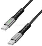 LogiLink USB 3.2 Gen2x2 Type-C kábel, C/M - C/M, 20 Gbps, 240W, 4K, LED, fém, fekete, 1, 5 m (LOGILINK_CU0443) (LOGILINK_CU0443)