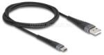 Delock USB 2.0 kábel A-típusú USB apa - USB Type-C apa meghosszabbított hajlítás védelemmel 1 m (DL81121) (DL81121)