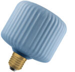 OSRAM Decor E27 LED design fényforrás, melegfehér fényű, 300 lm, 3, 5 W, színezett -bordázott üveg, kék (4099854609039)