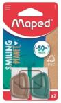 Maped 2 radír, Maped, Műanyag, Zöld/Barna (ATE-540843)
