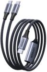 UGREEN USB 2.0 Type C Összekötő Fekete 2m 75733 (75733)