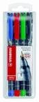 STABILO OHPen 841 S Vegyes színű filctoll készlet, 0.4 mm, 4 db (841/4)