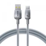 Baseus Cablu Date si Incarcare USB-A - USB-C Baseus Discolor E0420700, 100W, 2m, Argintiu