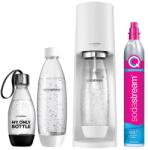 SodaStream Terra szódakészítő szett co2-patron Palack 2x1 L+0.5 L Fehér