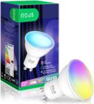 NOUS P8 Intelligens RGB LED izzó, Wi-Fi, GU10, 4, 5 W, 350 lm, Fehér + színes fény (2700-6500K), Alkalmazás vezérlés, Google Home/Amazon Alexa kompatibilis, F energiaosztály