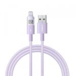 Baseus Cablu Date si Incarcare USB-A - Lightning Baseus Display 2 P10382700511-01, 12W, 2m, Mov