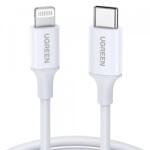 UGREEN Cablu Date si Incarcare USB-C - Lightning UGREEN US171 (10493), 20W, 1m, Alb - evomag
