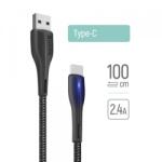 ColorWay Cablu Date si Incarcare USB-A - USB-C ColorWay CW-CBUC034, 18W, 1m, Negru - evomag