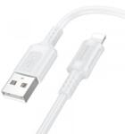 BOROFONE Cablu Date si Incarcare USB-A - Lightning Borofone BX111 Feliz, 18W, 1m, Alb - evomag