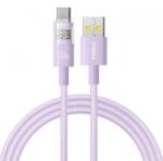 Baseus Cablu Date si Incarcare USB-A - USB-C Baseus Display 2 P10382701511-01, 100W, 2m, Mov
