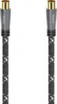 Hama Cablu Antena Hama Stecher Coaxial 5m 120dB (4047443440174)