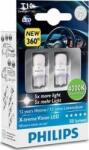 Philips Set 2 becuri Philips LED W5W 12V 1W W2.1x9.5d (a-12799 2led)