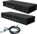 i-tec Statie de docare I-tec CA5MONITORDOCKPD USB 3.2 Gen 1 Type-C 8K Ultra HD 100 W negru 245x98x37mm (CA5MONITORDOCKPD)