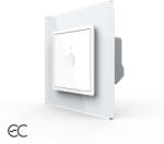 LIVOLO Intrerupator Simplu cu Touch LIVOLO cu Rama din Sticla - Protocol ZigBee EC Alb (VL-FC1Z2-2W-11)