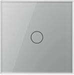 LIVOLO Intrerupator Simplu cu Touch LIVOLO din Sticla - Protocol ZigBee EC Gri (VL-FC1Z2-2G-2I)