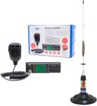 PNI CB PNI Escort HP 9500 rádióállomás készlet, ASQ, 12-24V, CB PNI ML70 antenna, 70 cm, mágneses talppal 145 mm mellékelve