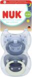 Nuk Suzete din silicon NUK First Choice - Day & Night, 18luni+, pentru băiat, albastru, 2 buc (10177263)