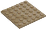 LEGO® Parts 3958 - Placa 6 x 6 (bej închis) (3958)
