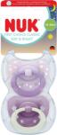 Nuk Suzete din silicon NUK First Choice - Day & Night, 18luni+, pentru fată, violet, 2 buc (10177264)