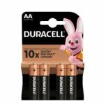 Duracell tartós elem AA, alkáli, 4db/csomag DBAA (DBAA)