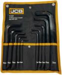 JCB 10 darabos L típusú IMBUSZ KULCS SZETT 6-22mm Cr-V HEX vászonban (F60960)