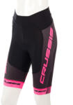 Crussis Női kerékpáros rövidnadrág Crussis CSW-069 M fekete-rózsaszín