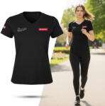 inSPORTline Női póló inSPORTline Signature, ideális szabadidős használatra, utazáshoz és sportoláshoz, könnyű, sportos megjelenés jellegzetes márkajelzéssel fekete M (29731-M-1)