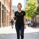W-TEC Női póló W-TEC Signature, sportos megjelenés, kényelmes és kiváló minőségű anyag, cseh design L fekete (29741-L-1)