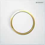 Geberit vizeldevezérlés Sigma 10 működtetőlap pneumatikus működtetéssel, fehér, aranyozott (GE-116.015.KK.1)