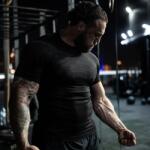 GymBeam Безшевна тениска Static Black XXL