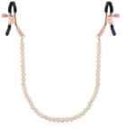 Rosy Gold - Pearls Nipple Clamps - Adjustable Design