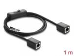 Delock Cablu de retea RJ45 Cat. 6 F/UTP M-M 1m cu switch, Delock 81566 (81566)