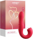 Honey Play Box Joi Thrust 2 - okos lökő, nyaló vibrátor (piros) - vagyaim