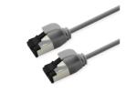 Roline Cablu de retea RJ45 Slim U/FTP Cat. 8.1 (Class I) LSOH 0.3m Gri, Roline 21.15. 3211 (21.15.3211-100)