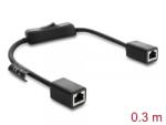 Delock Cablu de retea RJ45 Cat. 6 F/UTP M-M 0.3m cu switch, Delock 81565 (81565)
