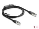 Delock Cablu de retea RJ45 Cat. 6 F/UTP 1m cu switch, Delock 81562 (81562)