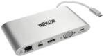 Tripp Lite USB-C Dock U442-DOCK1-B Dual Display/1xHDMI 2.0/1xmDP 1.2/VGA/up to 1x4K or 2xFHD/3xUSB 3.2/microSD/RJ45/3.5mm/support PD 100W/Bl (U442-DOCK1-B)