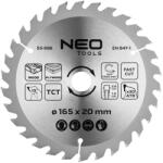 NEO TOOLS Körfűrészlap merülőfűrészhez keményfém fogakkal, 165x20mm, 30 fog (55-686) - szerszamparadicsom