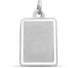 ÉkszerM Fehérarany Gravírozható Lap Medál AU 96905