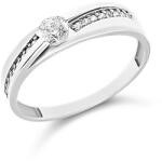 ÉkszerM Fehérarany Gyűrű (méret: 61) AU 96892