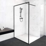 Welland Montana walk-in zuhanyfal 100 x 195 cm - fekete profil - miniwebshop