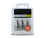 Mustad Np Round Bend Treble Hook Barbless 6 6db/csomag (e-m4113006)