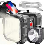 MH Protect Kétoldalas, Nagy Teljesítményű újratölthető Zseblámpa