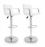 Aga 2x bárszék karfával Fehér (MR2010White-2) - allegro