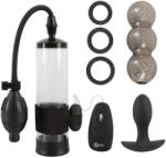 Rebel Set Performance REBEL 7-în-1 pentru bărbați (pompă + vibro bullet + plug anal vibrator + masturbator + 3 inele)