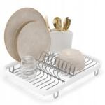 Umbra Edényszárító, csepegtető tálca pultra, mosogatóhoz, tárolóval, fehér Sinkin (330065-670)